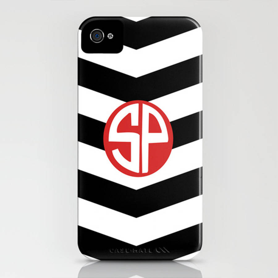 Personalised Monogram Phone Case Chevron By personalised a50 phone case